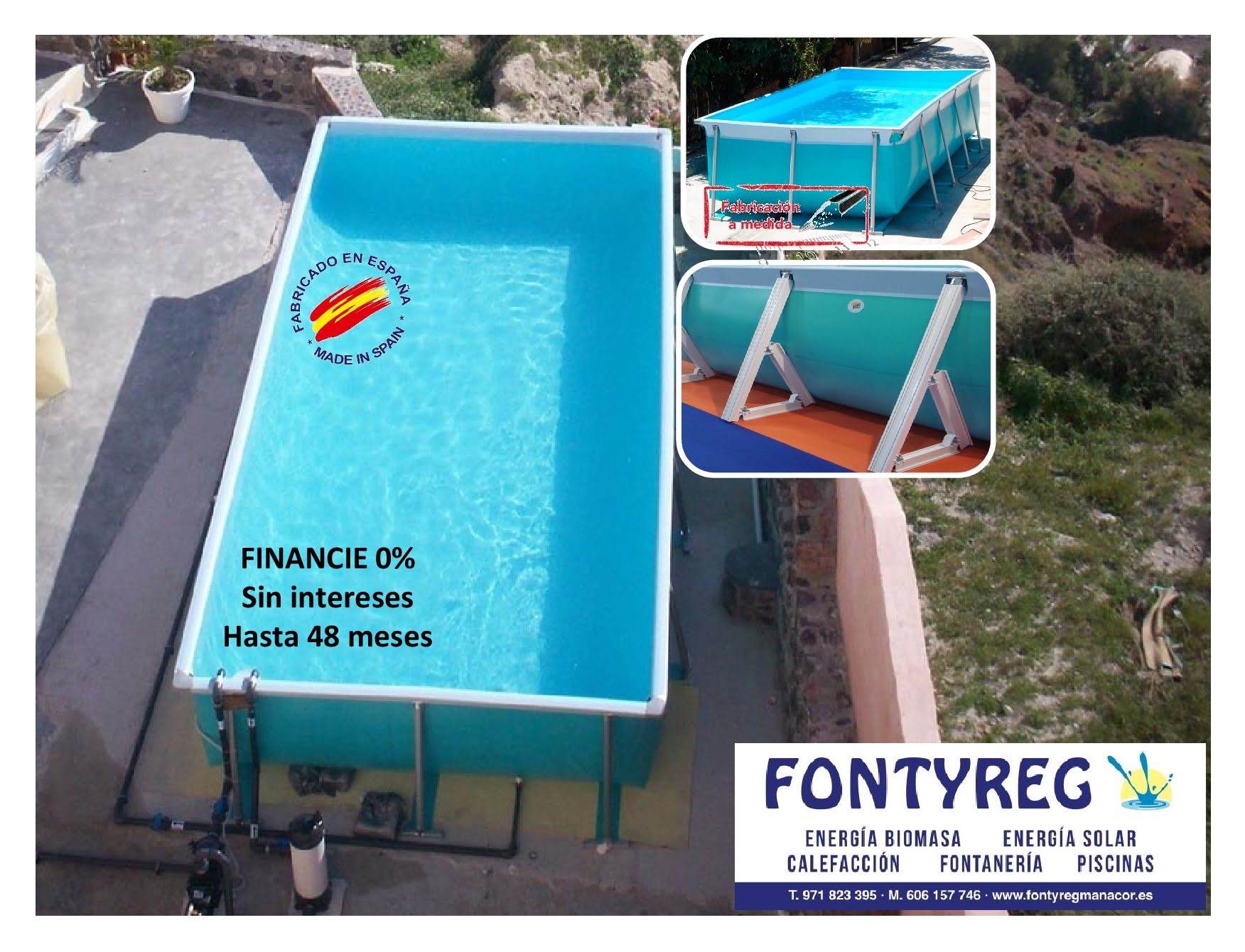 PISCINA DESMONTABLE SUPERFICIE MANACOR, MALLORCA